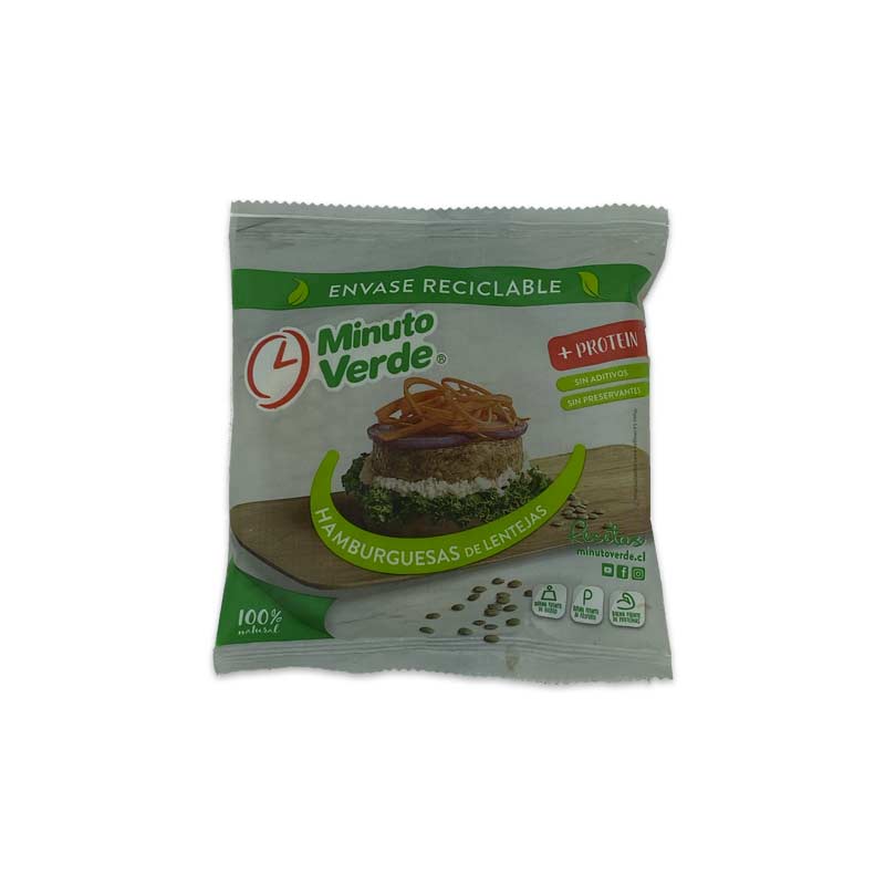 Hamburguesas de Lentejas Minuto Verde (10 un)