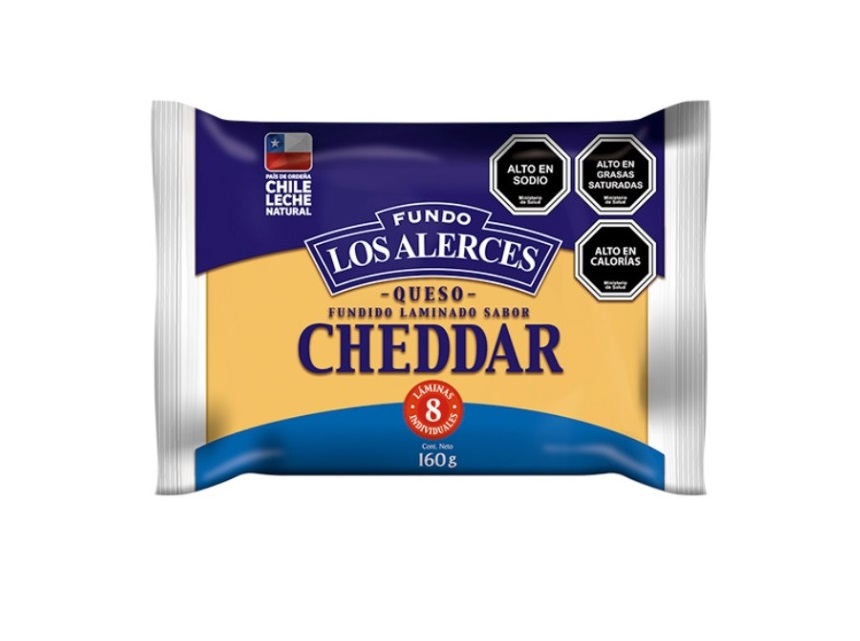 Queso Cheddar Laminado Los Alerces 160 g