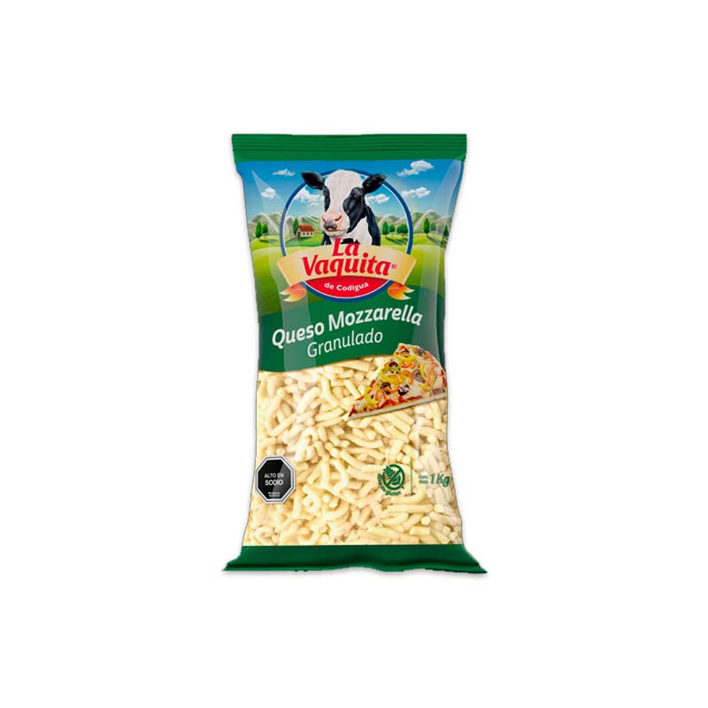 Queso Mozzarella Granulado La Vaquita 1 Kilo