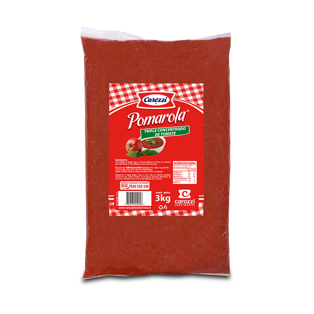 Triple Concentrado de Tomate Carozzi 3 kg