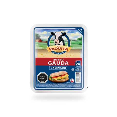 Queso Laminado Gouda La Vaquita de 400 g
