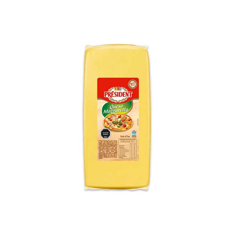 Queso Mozzarella President Barra 3,5 Kg