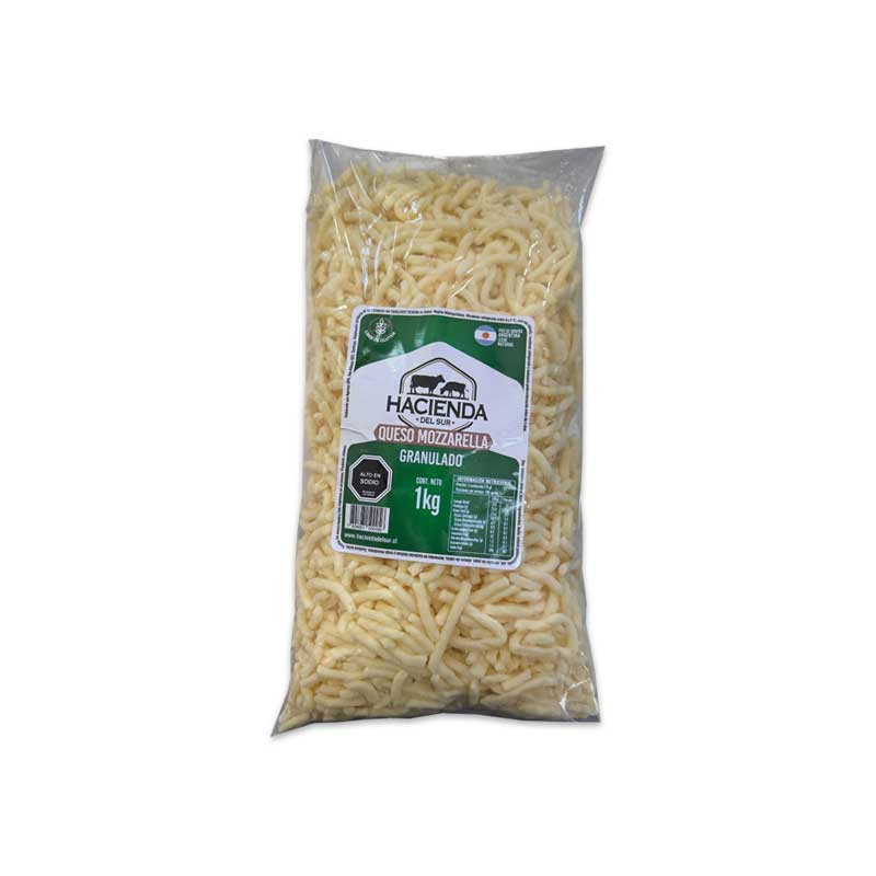 Queso Mozzarella Granulado La Hacienda del Sur 1 kg.